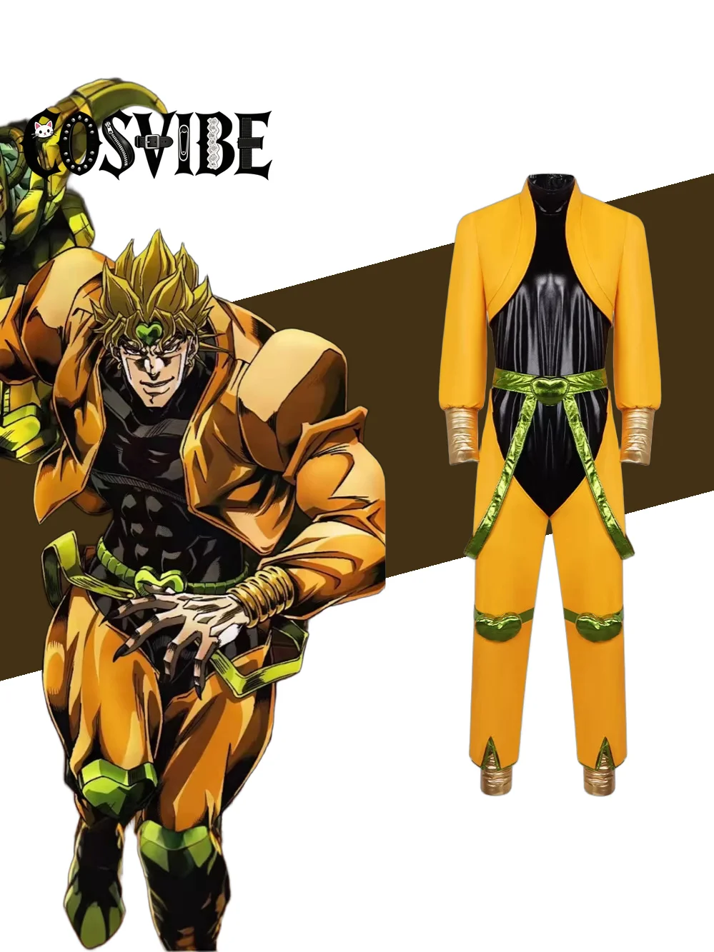 JoJo Bizarre Adventure Dio Brando Yellow Coat Cosplay Costume with Accessories Full Set Unisex Adult Halloween Comic Con Outfit
JoJo Bizarre Adventure Dio Brando Yellow Coat Cosplay Costume with Accessories Full Set Unisex Adult Halloween Comic Con Outfit