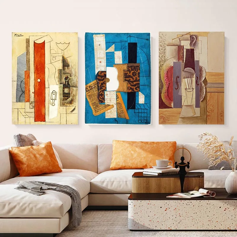 Picasso Collage Canvas Painting Abstract Guitar Posters and Prints Wall Art Pictures for Living Room Home Decoration
Picasso Collage Canvas Painting Abstract Guitar Posters and Prints Wall Art Pictures for Living Room Home Decoration