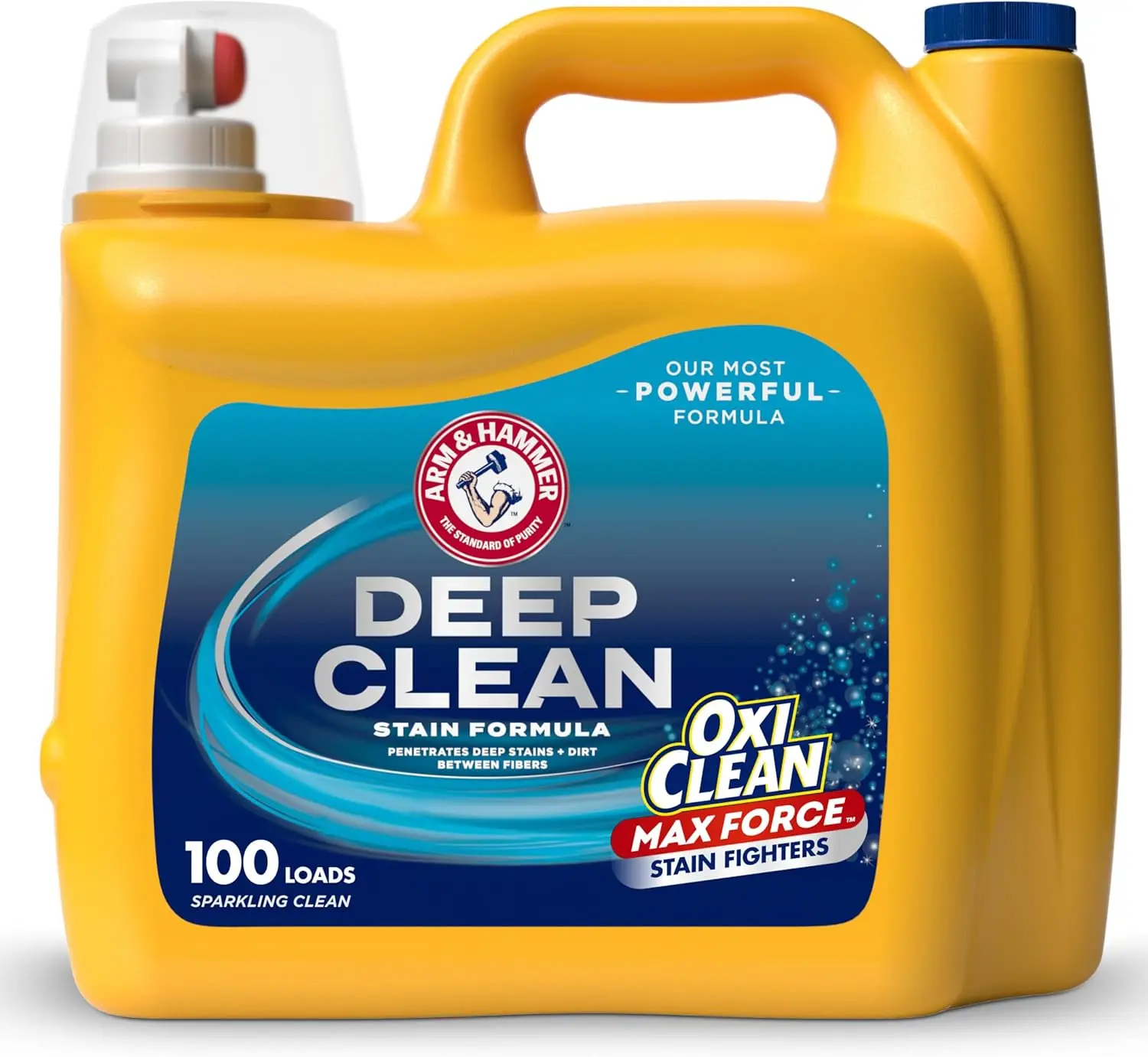 Laundry Detergent with OxiClean Max Force Deep Clean Stain Formula, Sparkling Clean Scent, 150 Fl Oz, 100 Loads
Laundry Detergent with OxiClean Max Force Deep Clean Stain Formula, Sparkling Clean Scent, 150 Fl Oz, 100 Loads