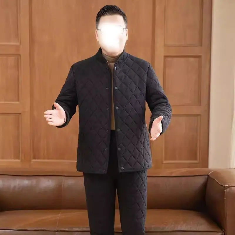 Мужской комплект домашней одежды Thiened Fce, удерживающая тепло верхняя одежда, хлопковые брюки, пальто, большой размер, зимняя повседневная одежда
Мужской комплект домашней одежды Thiened Fce, удерживающая тепло верхняя одежда, хлопковые брюки, пальто, большой размер, зимняя повседневная одежда