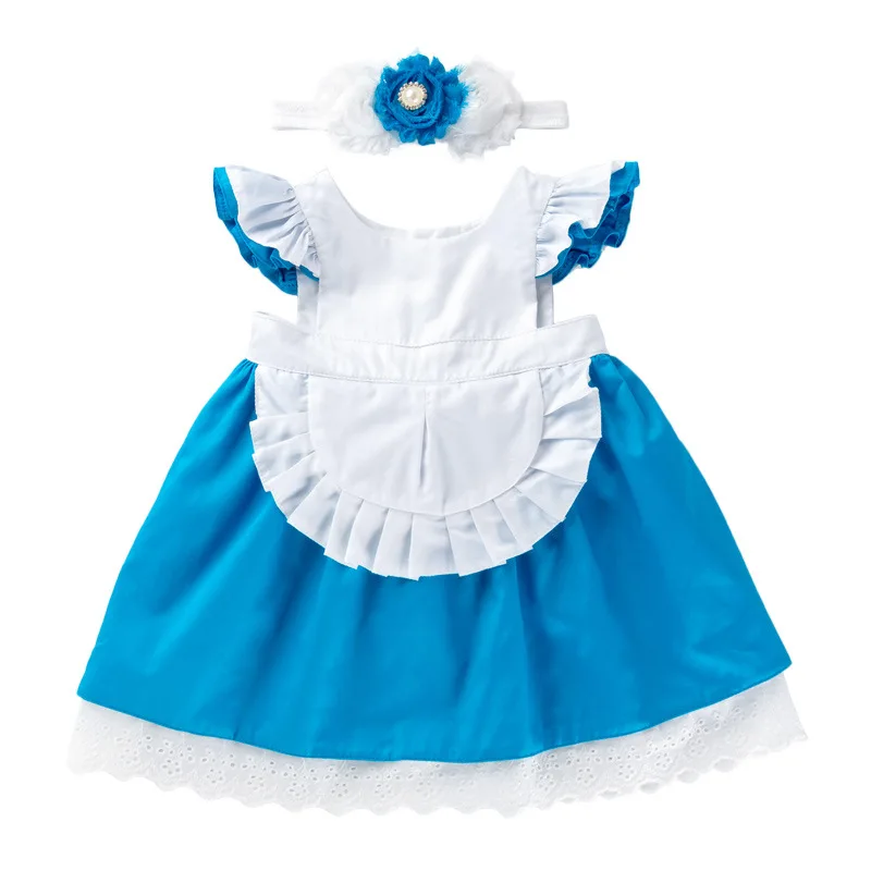 2Pcs White Blue Princess Dress Set, stylish flutter sleeve design, summer casual dress for girls aged 1-6, ideal gift
2Pcs White Blue Princess Dress Set, stylish flutter sleeve design, summer casual dress for girls aged 1-6, ideal gift