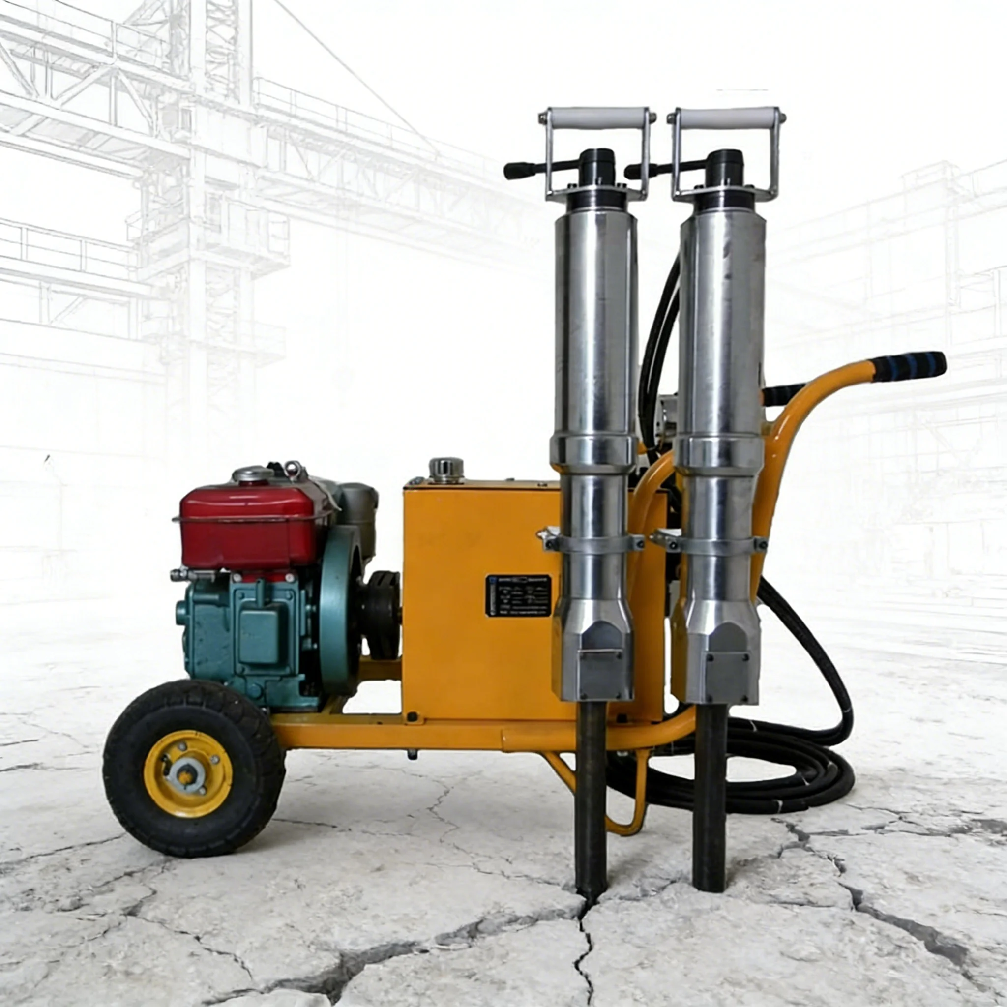 Lightweight Handheld Hydraulic Splitter for on Site Work
Lightweight Handheld Hydraulic Splitter for on Site Work