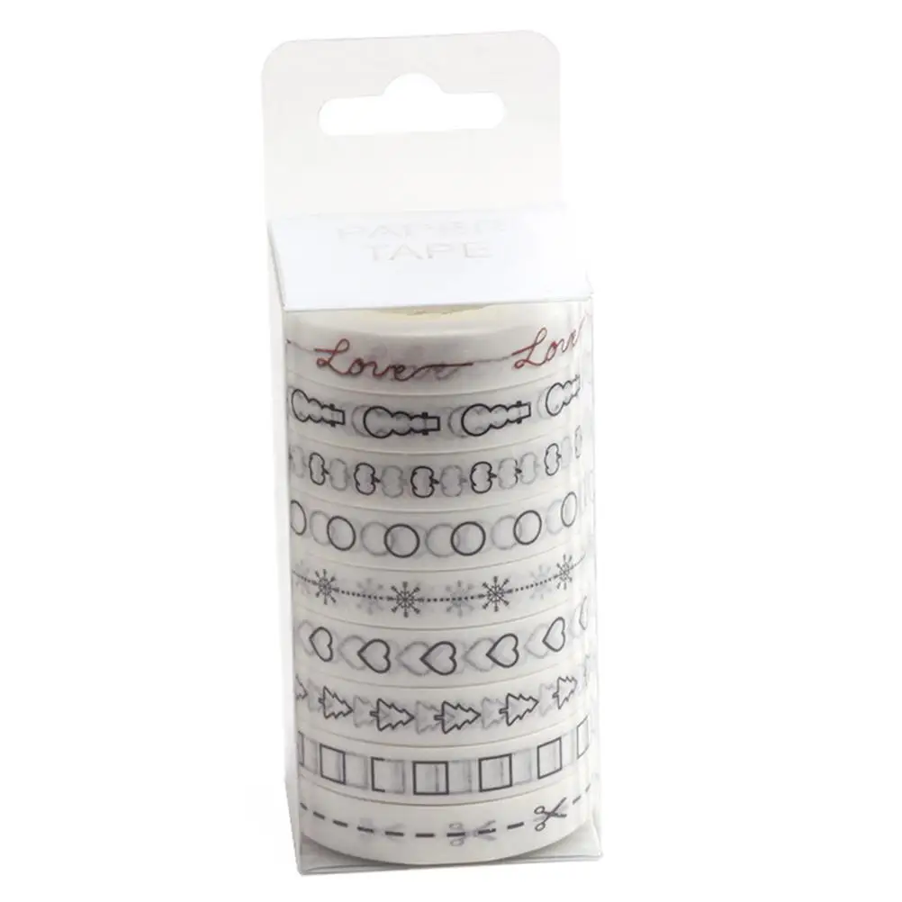 9 Pcs Washi Tape Set Premium Exquisite Scrapbooking Stationery Tree Pattern Colorful Decoration Eco Friendly No Residue
9 Pcs Washi Tape Set Premium Exquisite Scrapbooking Stationery Tree Pattern Colorful Decoration Eco Friendly No Residue