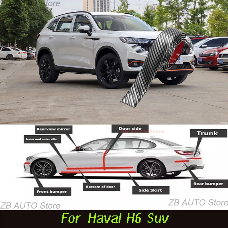 For Haval H6 Suv Strong adhesive bumper strip, front and rear lip side skirts, collision and scratch resistant, suitable
For Haval H6 Suv Strong adhesive bumper strip, front and rear lip side skirts, collision and scratch resistant, suitable