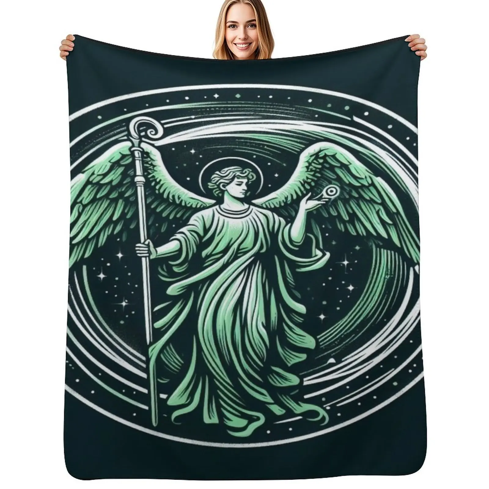 Saint Raphael Archangel - Angel of Healing - Christmas gift Throw Blanket Year Round Soft Comfortable Blanket for Home
Saint Raphael Archangel - Angel of Healing - Christmas gift Throw Blanket Year Round Soft Comfortable Blanket for Home