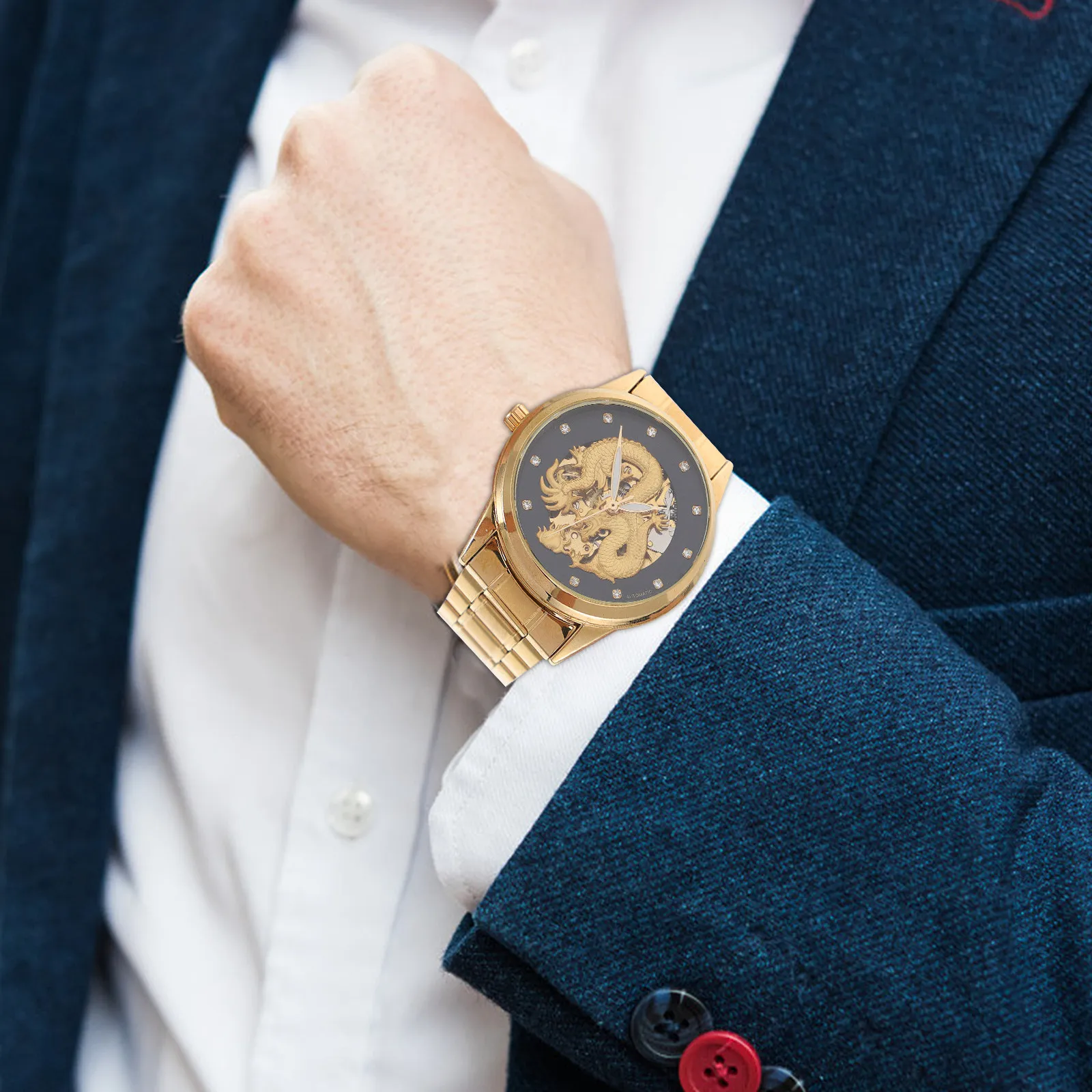 Waterproof Mechanical Watch For Men Hallow-Out Design Business Wristwatch Durable Male Watch Mens Timepiece Band Accessory
Waterproof Mechanical Watch For Men Hallow-Out Design Business Wristwatch Durable Male Watch Mens Timepiece Band Accessory