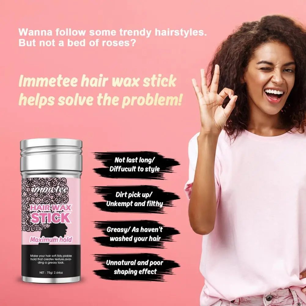 Moisturizing Hair Product Hair Wax Stick Long Lasting Hair Styling Wax for Men Women Professional Frizz Fixed Solid for Fluffy
Moisturizing Hair Product Hair Wax Stick Long Lasting Hair Styling Wax for Men Women Professional Frizz Fixed Solid for Fluffy