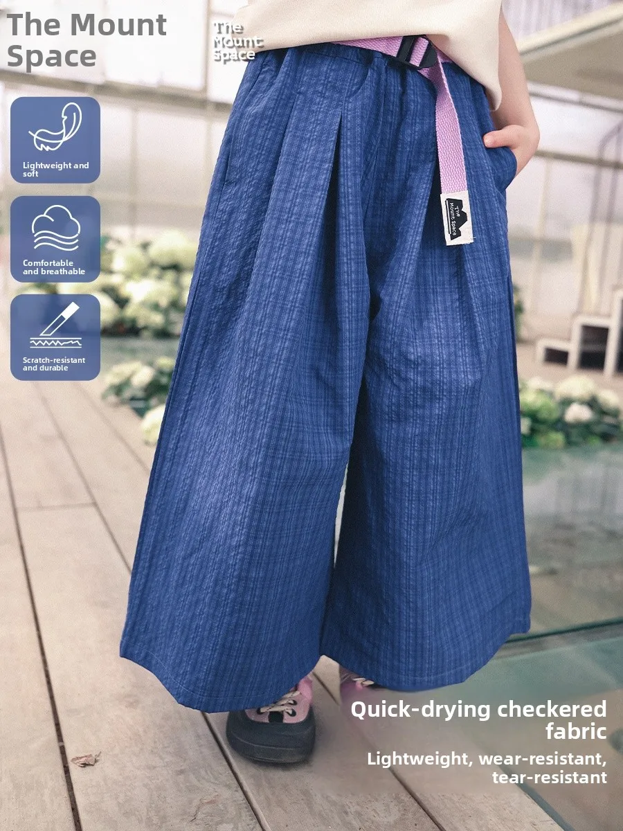 Outdoor Children's Plaid Wide Leg Pants Summer New Style Casual Trousers for Girls the Mount Space Casual Loose Fit Kids Clot...
Outdoor Children's Plaid Wide Leg Pants Summer New Style Casual Trousers for Girls the Mount Space Casual Loose Fit Kids Clot...