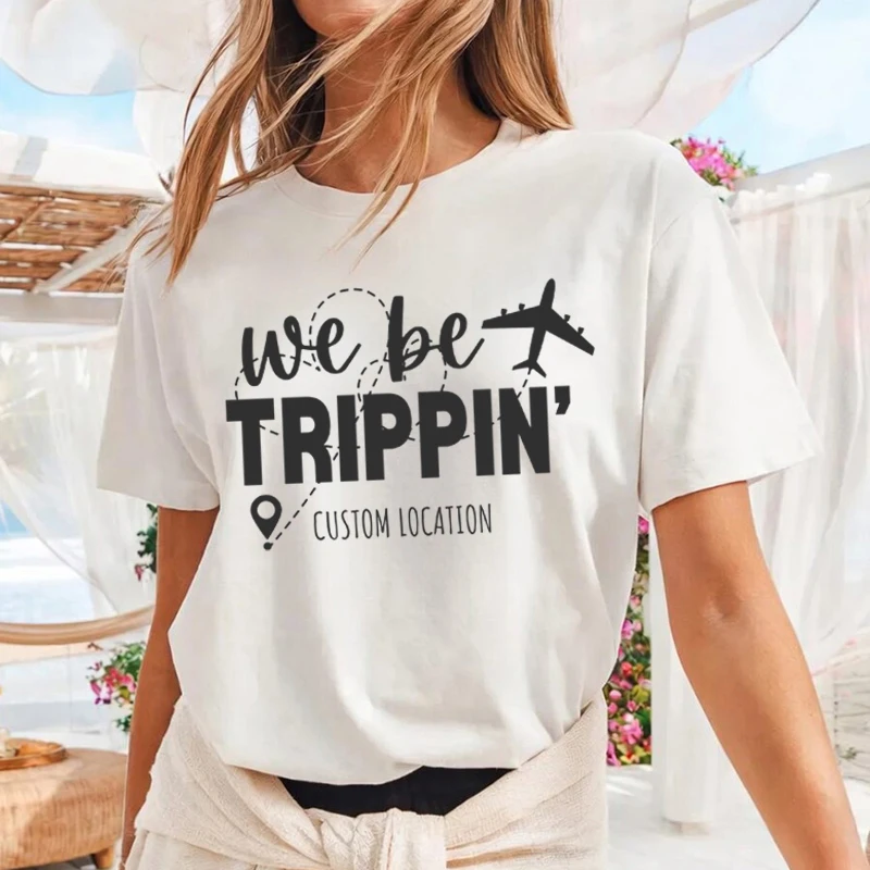 We Be Tripping T-shirt Girls Trip Shirts Family Vacation Matching Shirt Airplane Travel Tee Journey Top
We Be Tripping T-shirt Girls Trip Shirts Family Vacation Matching Shirt Airplane Travel Tee Journey Top