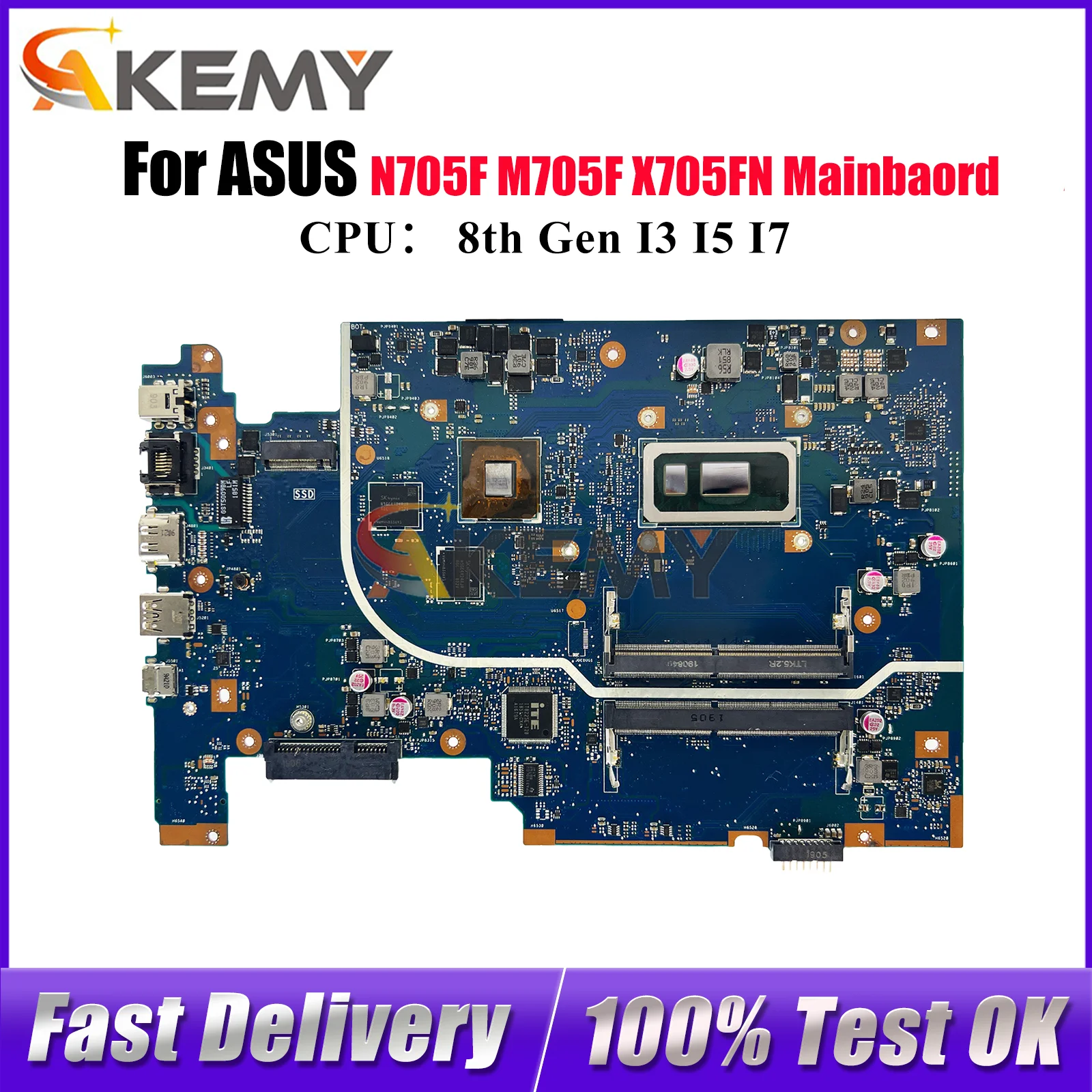 X705FN Laptop Motherboard For ASUS VivoBook M705F X705F N705F X705FN Notebook Mainboard With I3 I5 I7 CPU tests OK fast shipping
X705FN Laptop Motherboard For ASUS VivoBook M705F X705F N705F X705FN Notebook Mainboard With I3 I5 I7 CPU tests OK fast shipping