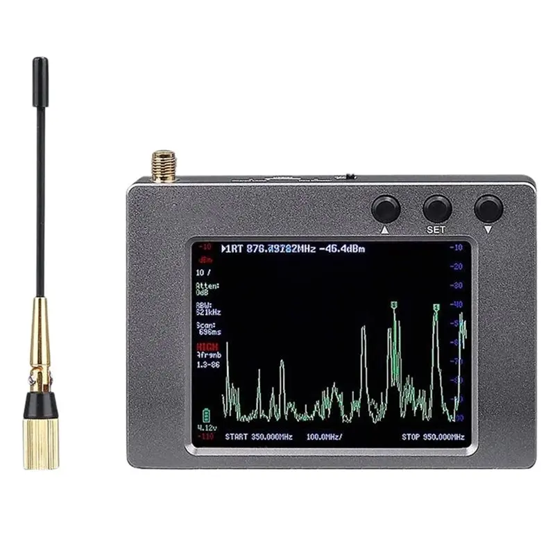 FEDI-Kn800puls 350Mhz- 950Mhz Wireless Microphone Signal Analyzer Interference 3.2" Touch Screen Automatic Scanning
FEDI-Kn800puls 350Mhz- 950Mhz Wireless Microphone Signal Analyzer Interference 3.2" Touch Screen Automatic Scanning