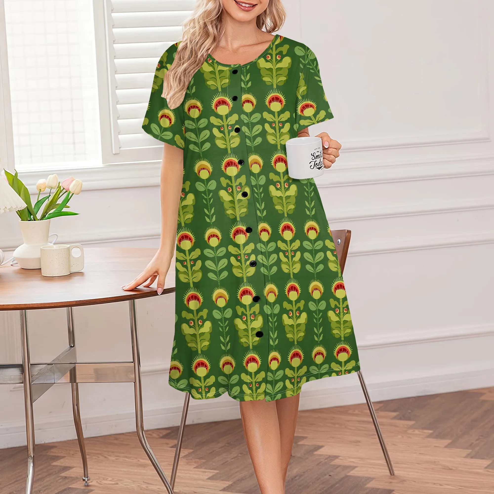 Afrocentric Bold Floral Print Button Dress Plus Size Women's S-3XL Casual or Spring Wear
Afrocentric Bold Floral Print Button Dress Plus Size Women's S-3XL Casual or Spring Wear
