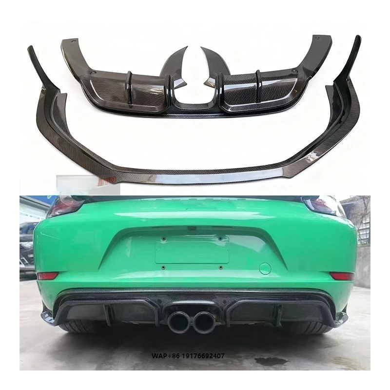 New 718 982 Cayman Boxster 2016 Carbon Fiber Front/Rear Bumper with Exhaust Cut-Outs-Bolt-On Retrofit Upgrade Universal Fitment
New 718 982 Cayman Boxster 2016 Carbon Fiber Front/Rear Bumper with Exhaust Cut-Outs-Bolt-On Retrofit Upgrade Universal Fitment