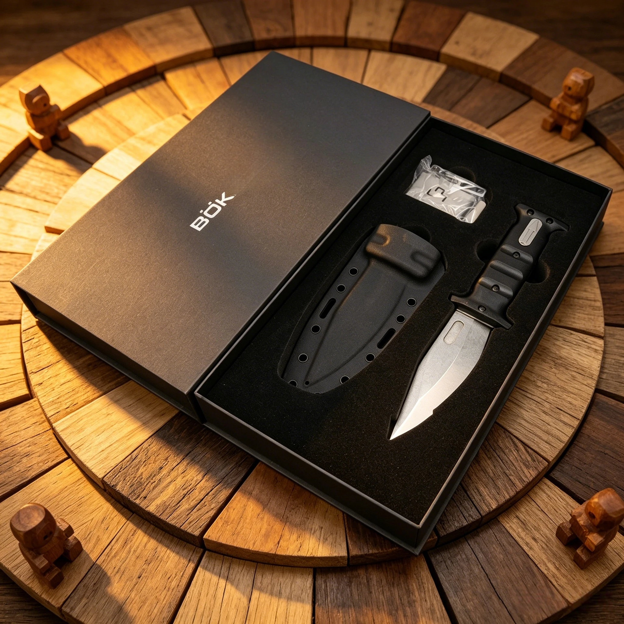 BOKE - Adjustable and extendable camping knife, made of D2 steel, outdoor convenient hanging bag knife for the outdoors.
BOKE - Adjustable and extendable camping knife, made of D2 steel, outdoor convenient hanging bag knife for the outdoors.