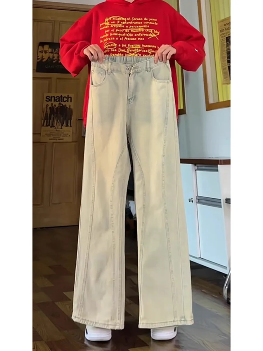 Мужские джинсы American High Street желтого цвета, прямые, зауженные, с легким клешем, молодежные, повседневные, модные, осенне-весенние
Мужские джинсы American High Street желтого цвета, прямые, зауженные, с легким клешем, молодежные, повседневные, модные, осенне-весенние