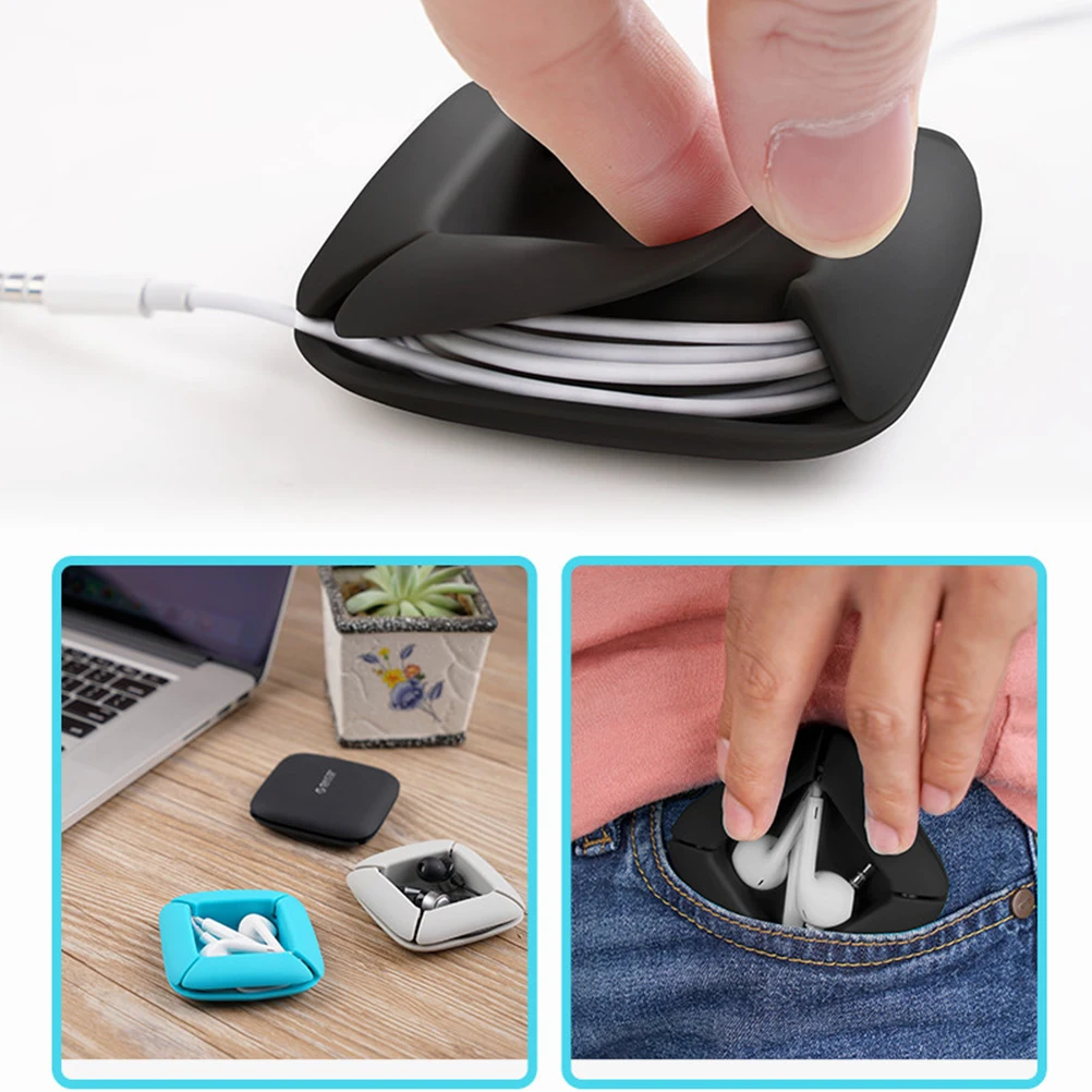 Silicone Cable Organizer Earphone Cord Winder Storage Wrap Headphone Holder Manage USB Cords Pockets Reusable Elastic
Silicone Cable Organizer Earphone Cord Winder Storage Wrap Headphone Holder Manage USB Cords Pockets Reusable Elastic