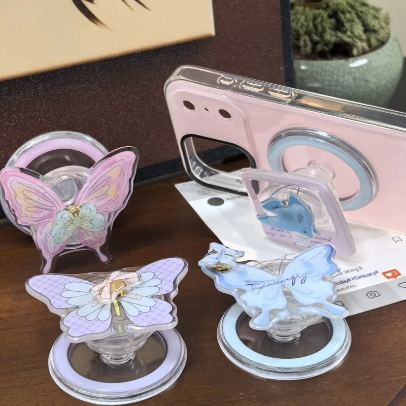 Dreamy Butterfly Shaped Rotary Phone Holder Acrylic Aesthetic Holder for IPhone and Samsung Universal for Young Girls
Dreamy Butterfly Shaped Rotary Phone Holder Acrylic Aesthetic Holder for IPhone and Samsung Universal for Young Girls