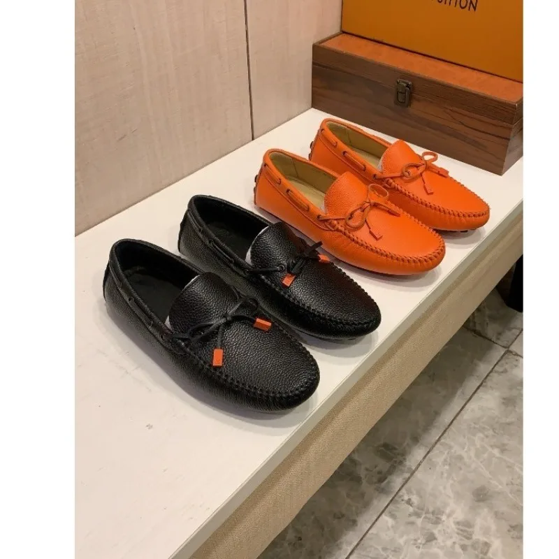 Summer Genuine Leather Moccasins British Style Breathable Loafers Male Business Casual Non-slip Daily Driving Leather Shoes
Summer Genuine Leather Moccasins British Style Breathable Loafers Male Business Casual Non-slip Daily Driving Leather Shoes