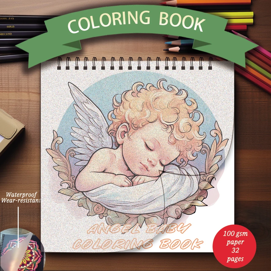 Little Angel Coloring Book - 8.27 x 8.27 inches 32 pages coloring book - ideal gift for family or friends
Little Angel Coloring Book - 8.27 x 8.27 inches 32 pages coloring book - ideal gift for family or friends
