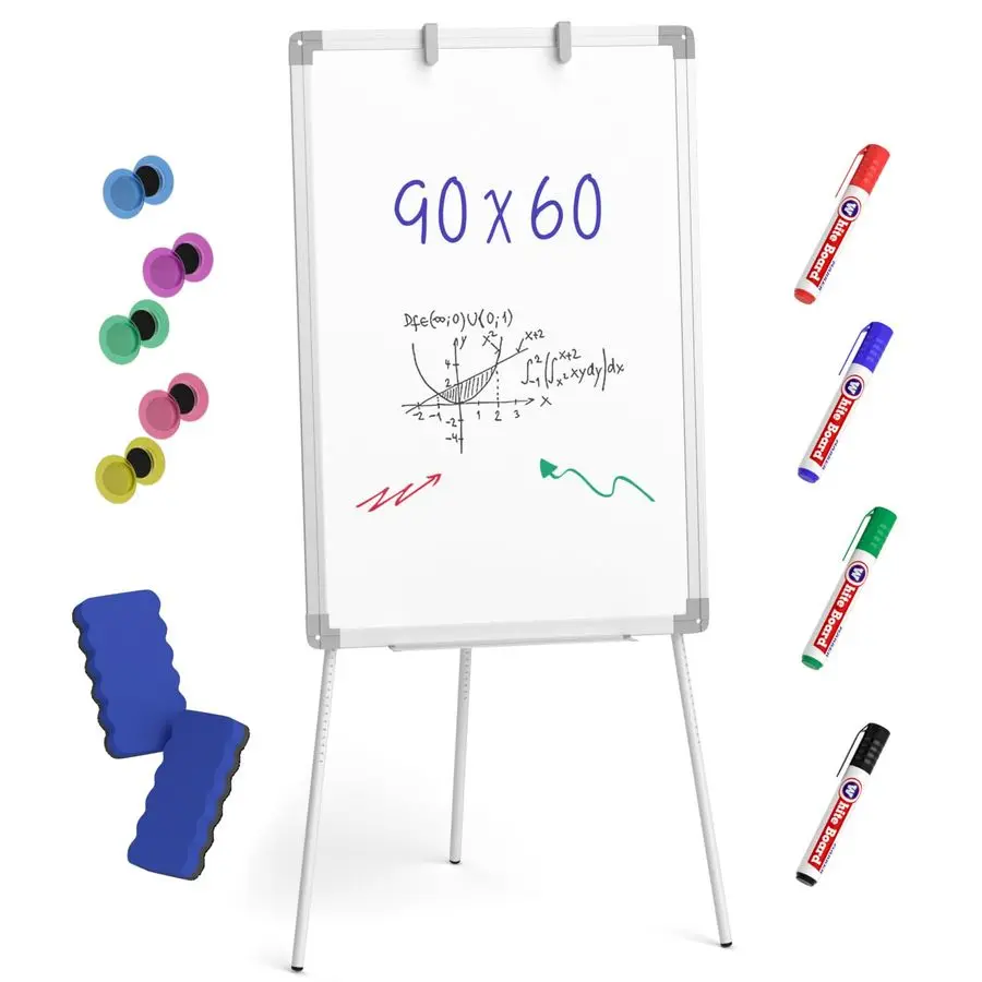 Easel Whiteboard with Stand, 36 x 24 Magnetic Dry Erase White Board Tripod Height Adjustable with Pens, Eraser, Magnet, Flipchar
Easel Whiteboard with Stand, 36 x 24 Magnetic Dry Erase White Board Tripod Height Adjustable with Pens, Eraser, Magnet, Flipchar