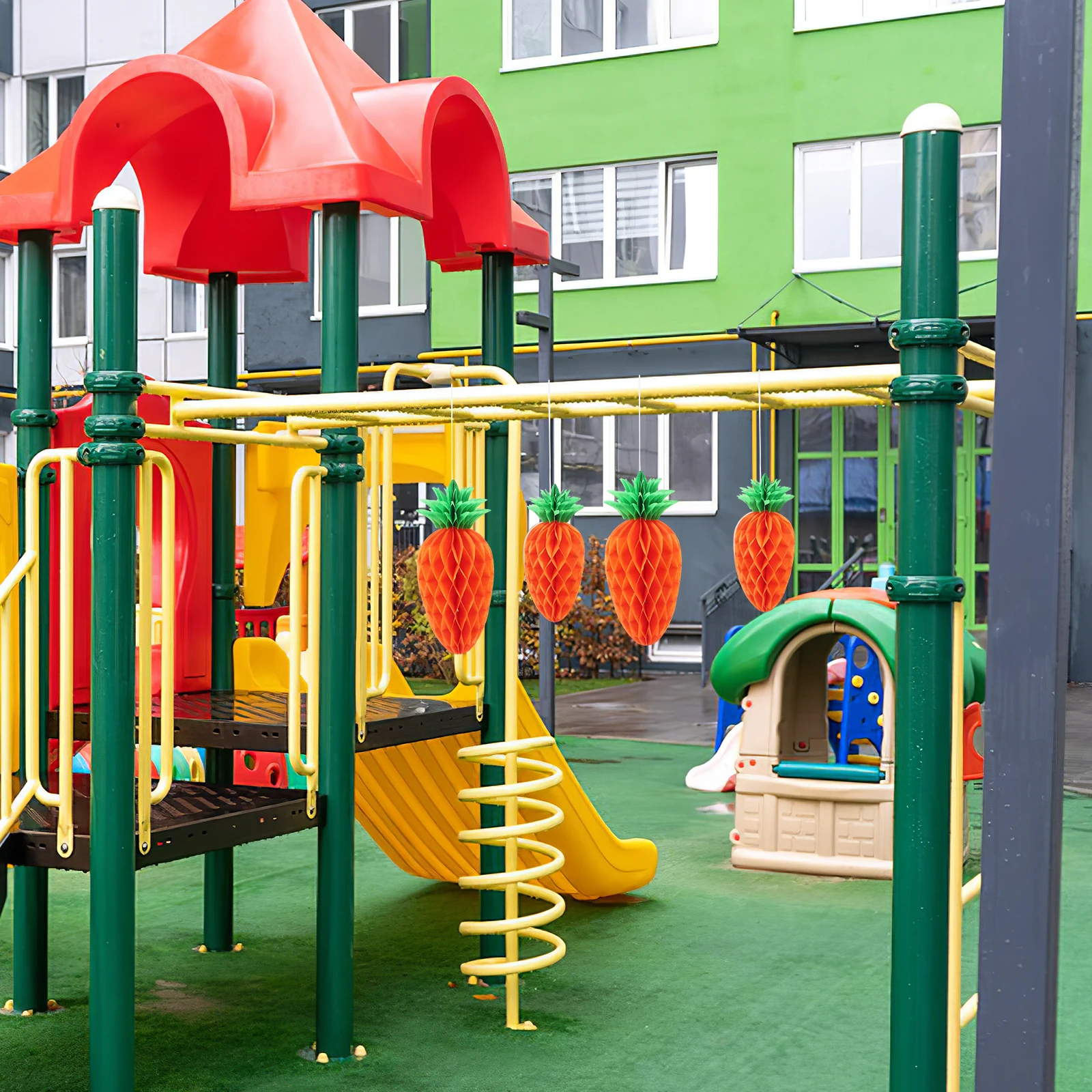 6Pcs Honeycomb Ball Hanging Decor for Easter Classroom Party and Home Decoration Carrot Shape Whimsical Fruit Theme Centerpiece
6Pcs Honeycomb Ball Hanging Decor for Easter Classroom Party and Home Decoration Carrot Shape Whimsical Fruit Theme Centerpiece