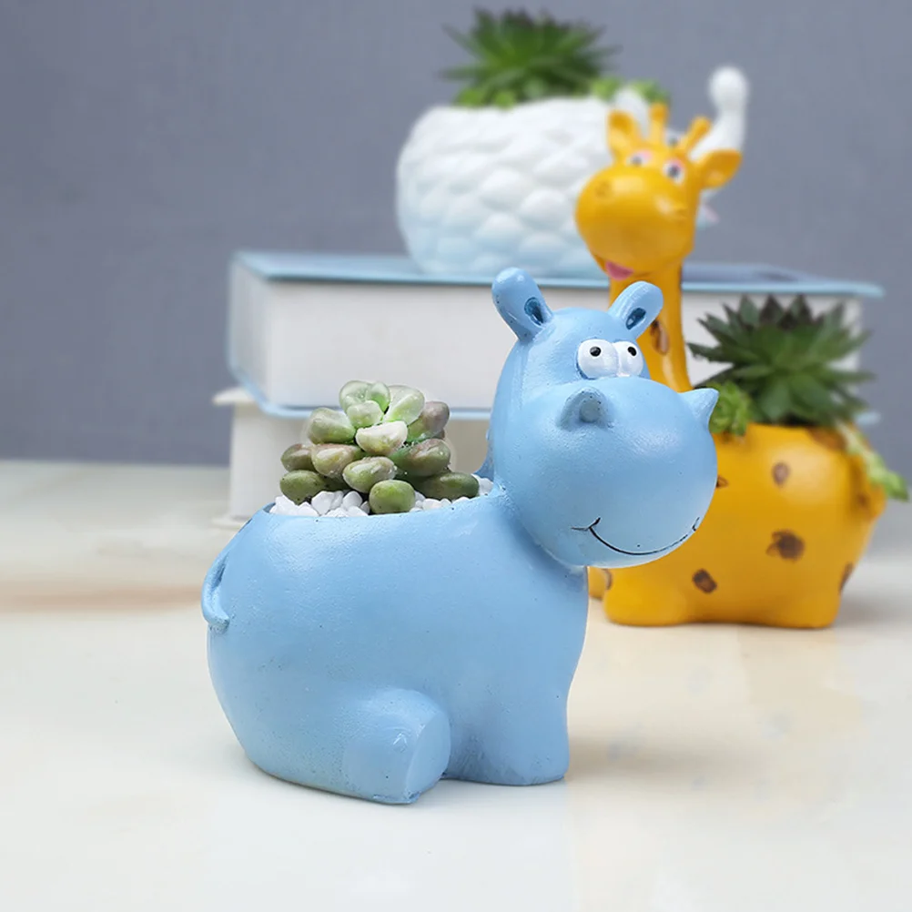 Animal Resin Flower Pot Hippo Pots Desktop Garden Decoration Succulent Planter Cartoon
Animal Resin Flower Pot Hippo Pots Desktop Garden Decoration Succulent Planter Cartoon