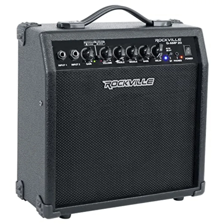 G-AMP 20W Guitar Amplifier Combo for practice and small gigs, plastic housing, black, Bluetooth connectivity, delay effect, dua
G-AMP 20W Guitar Amplifier Combo for practice and small gigs, plastic housing, black, Bluetooth connectivity, delay effect, dua