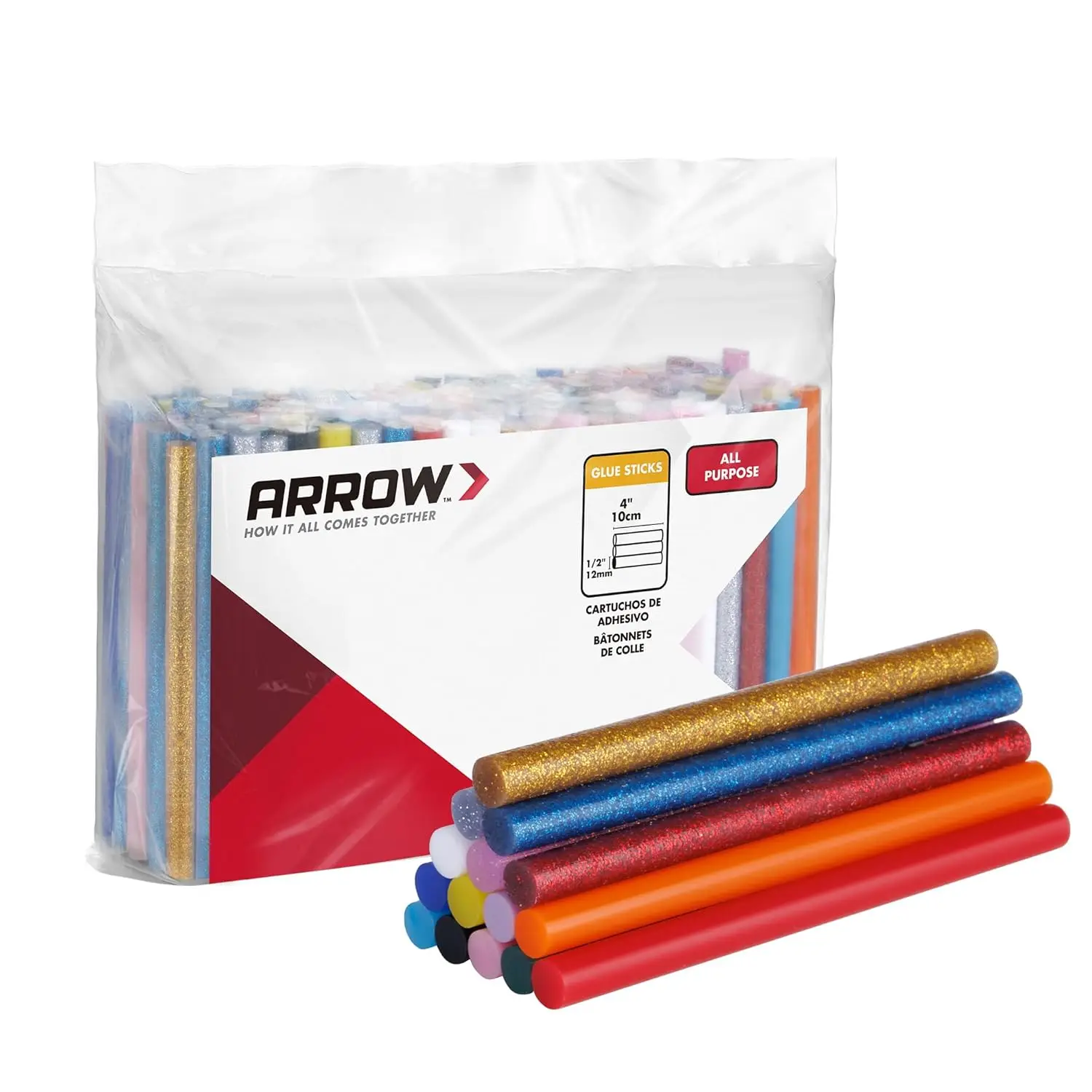 200 Pack Mini Hot Glue Sticks, Multi Colored 4 Inch Glue Gun Sticks for DIY Art Craft, High Viscosity All-Purpose Hot Melt Glue
200 Pack Mini Hot Glue Sticks, Multi Colored 4 Inch Glue Gun Sticks for DIY Art Craft, High Viscosity All-Purpose Hot Melt Glue