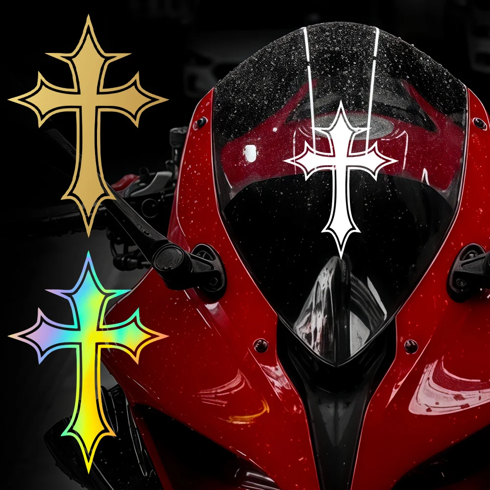 1Pc Simple Cross Motorcycle Sticker, Self-Adhesive Vinyl Decal for Motorcycle Decor
1Pc Simple Cross Motorcycle Sticker, Self-Adhesive Vinyl Decal for Motorcycle Decor