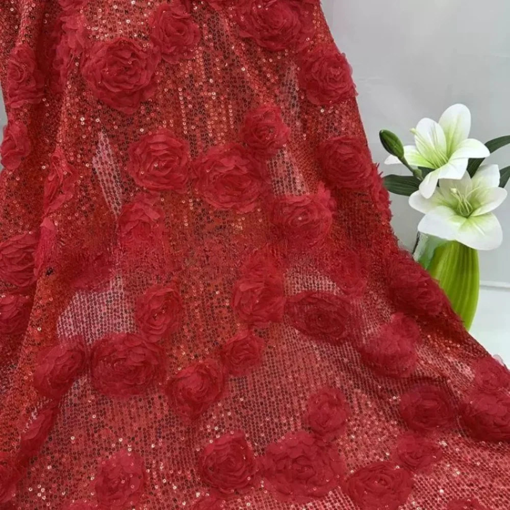 Flower Sequin Embroidered Tulle Fabric for DIY Sewing Evening Dress Stage Costumes Accessories Clothing Fashion Material Cloth
Flower Sequin Embroidered Tulle Fabric for DIY Sewing Evening Dress Stage Costumes Accessories Clothing Fashion Material Cloth