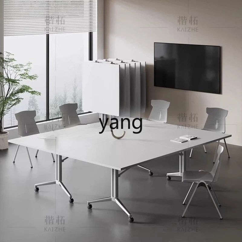 YHM folding conference table removable retractable office desk and chair combination
YHM folding conference table removable retractable office desk and chair combination