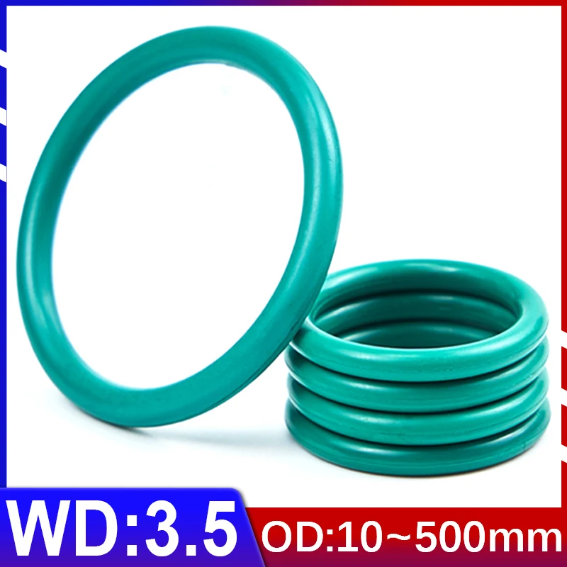 Fluorine Rubber O-ring FKM Seal CS 3.5mm OD10mm-500mm Fluoro-oxygen O-ring Seal Gasket Ring Corrosion-resistant Seal Heat 5Pcs
Fluorine Rubber O-ring FKM Seal CS 3.5mm OD10mm-500mm Fluoro-oxygen O-ring Seal Gasket Ring Corrosion-resistant Seal Heat 5Pcs