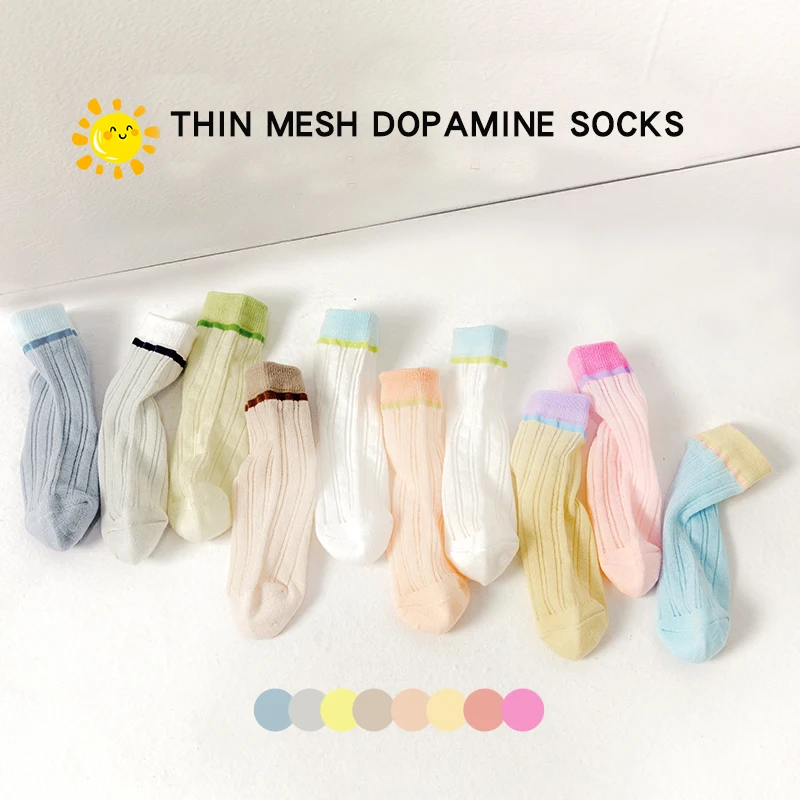 5/3 Pairs Mesh Dopamine Cotton Solid Kids Summer Socks Cool Breathable Soft Comfortable Sports Half Socks For Child Girl Boys
5/3 Pairs Mesh Dopamine Cotton Solid Kids Summer Socks Cool Breathable Soft Comfortable Sports Half Socks For Child Girl Boys