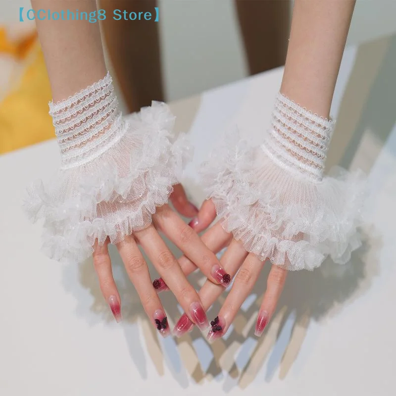 Manicure Sleeve For Nail Art Lace Fake Pleated Cuff Manicure Photography Props Fake Sleeves Nails Accessories Supplies 【AliS8】
Manicure Sleeve For Nail Art Lace Fake Pleated Cuff Manicure Photography Props Fake Sleeves Nails Accessories Supplies 【AliS8】