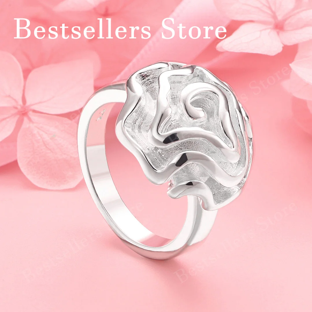 1 piece of 925 sterling silver 6-10 exquisite rose ring, women's charm gift accessory, wedding jewelry
1 piece of 925 sterling silver 6-10 exquisite rose ring, women's charm gift accessory, wedding jewelry
