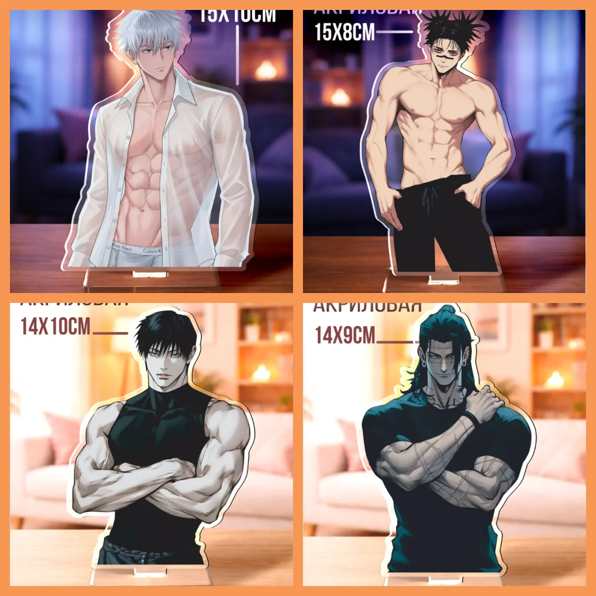 Anime Acrylic Stand for Jjk Satoru Gojo Choso Megumi Fushiguro Suguru Geto Ryomen Sukuna Self-Made Creative Acrylic Standee
Anime Acrylic Stand for Jjk Satoru Gojo Choso Megumi Fushiguro Suguru Geto Ryomen Sukuna Self-Made Creative Acrylic Standee