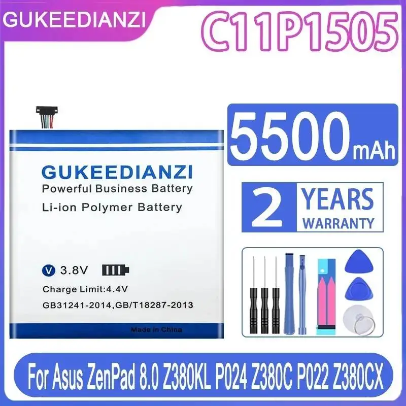 Long-Lasting 5500mAh For Asus Zenpad 8.0 Z380KL P024 Z380C P022 Z380CX C11P1505 Tablet Battery
Long-Lasting 5500mAh For Asus Zenpad 8.0 Z380KL P024 Z380C P022 Z380CX C11P1505 Tablet Battery