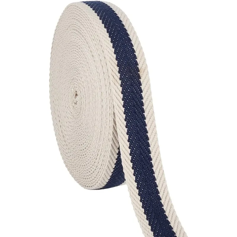 10 Yards Polyester Cotton Striped Webbing 1.25 Inches Wide Midnight Blue Fabric Webbing Trim Flat Polyester Cotton Webbing
10 Yards Polyester Cotton Striped Webbing 1.25 Inches Wide Midnight Blue Fabric Webbing Trim Flat Polyester Cotton Webbing