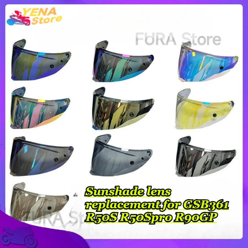Sunshade lens replacement for GSB361 R50S R50Spro R90GP. Anti-ultraviolet and anti-scuff windshield motorcycle accessories
Sunshade lens replacement for GSB361 R50S R50Spro R90GP. Anti-ultraviolet and anti-scuff windshield motorcycle accessories