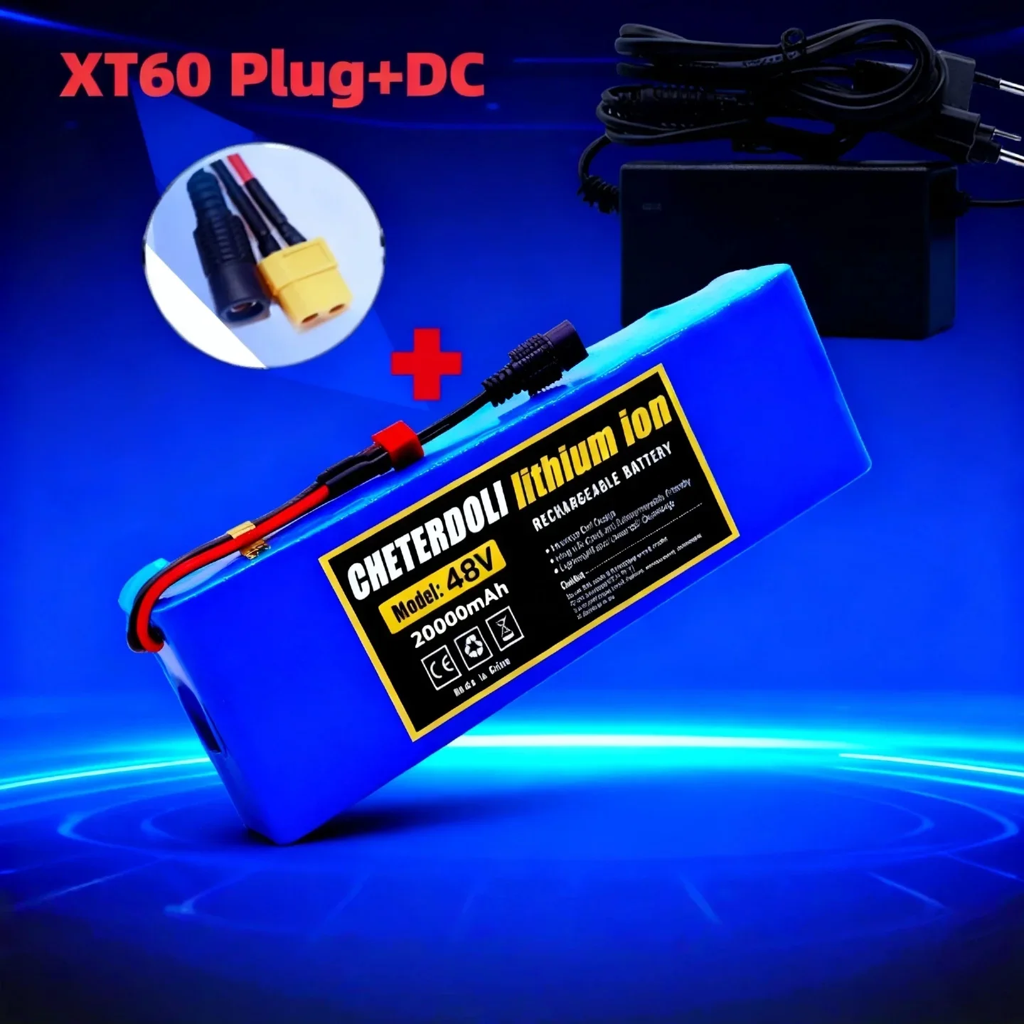 48V 20Ah 13S3P 18650 Lithium Ion Battery Pack – for Bafang 1000W Scooter Conversion Kit, 54.6V 2A Charger + XT60 Plug Included
48V 20Ah 13S3P 18650 Lithium Ion Battery Pack – for Bafang 1000W Scooter Conversion Kit, 54.6V 2A Charger + XT60 Plug Included