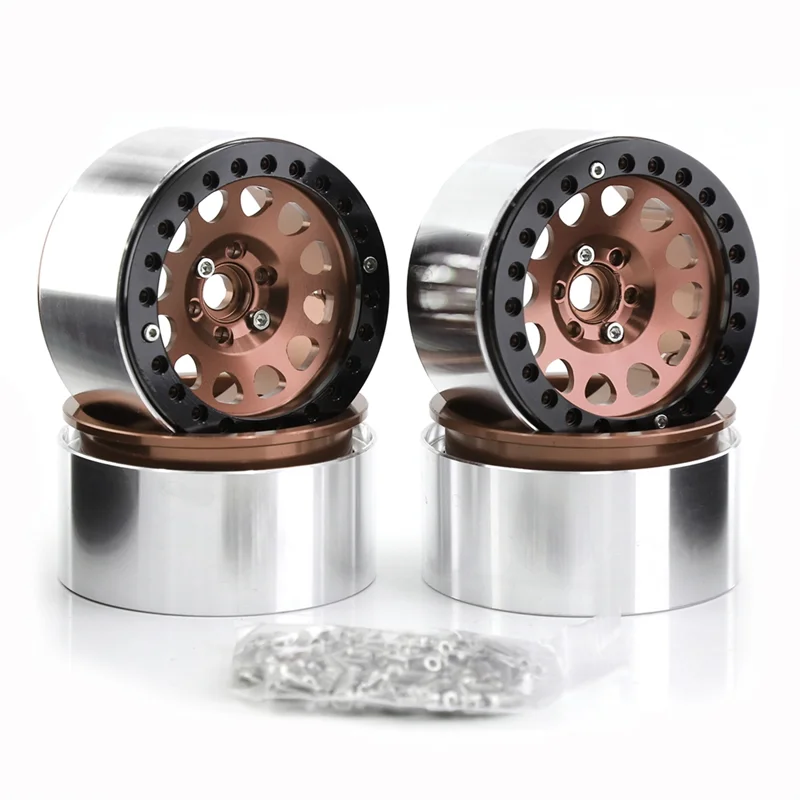 4Pcs 2.2inch Beadlock Wheel Rim Wheel Hub for 1/10 RC Crawler Car Axial SCX10 Wraith Capra RR10 RBX10 Traxxas TRX4, 5
4Pcs 2.2inch Beadlock Wheel Rim Wheel Hub for 1/10 RC Crawler Car Axial SCX10 Wraith Capra RR10 RBX10 Traxxas TRX4, 5