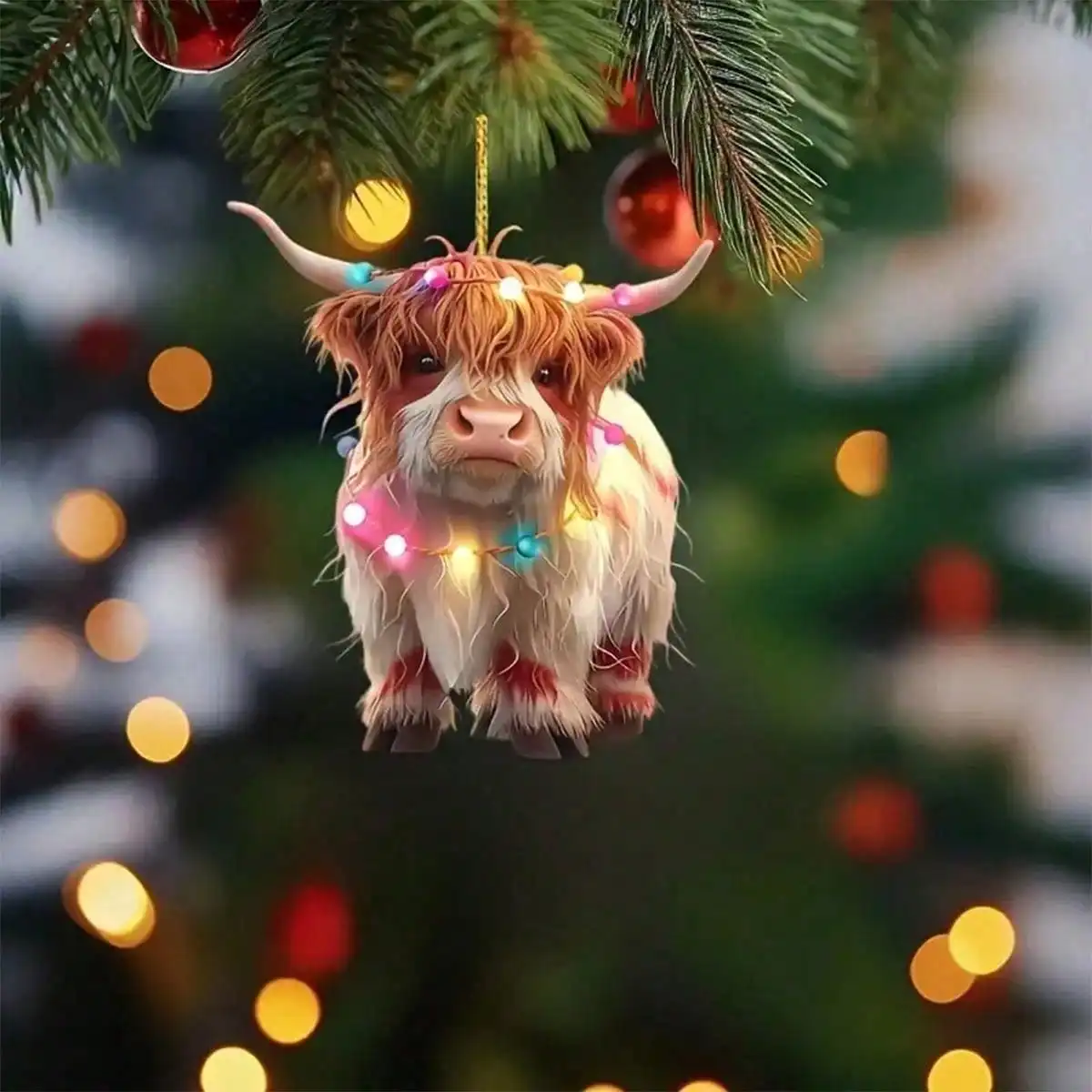 1pc Cute Highland Cow Christmas Ornaments, 1pc 2D Acrylic Decor, Non-Traditional & Adorable Suitable For Christmas Tree Hanging Decoration Christmas Decorations Home Christmas Gifts Christmas Decor
1pc Cute Highland Cow Christmas Ornaments, 1pc 2D Acrylic Decor, Non-Traditional & Adorable Suitable For Christmas Tree Hanging Decoration Christmas Decorations Home Christmas Gifts Christmas Decor