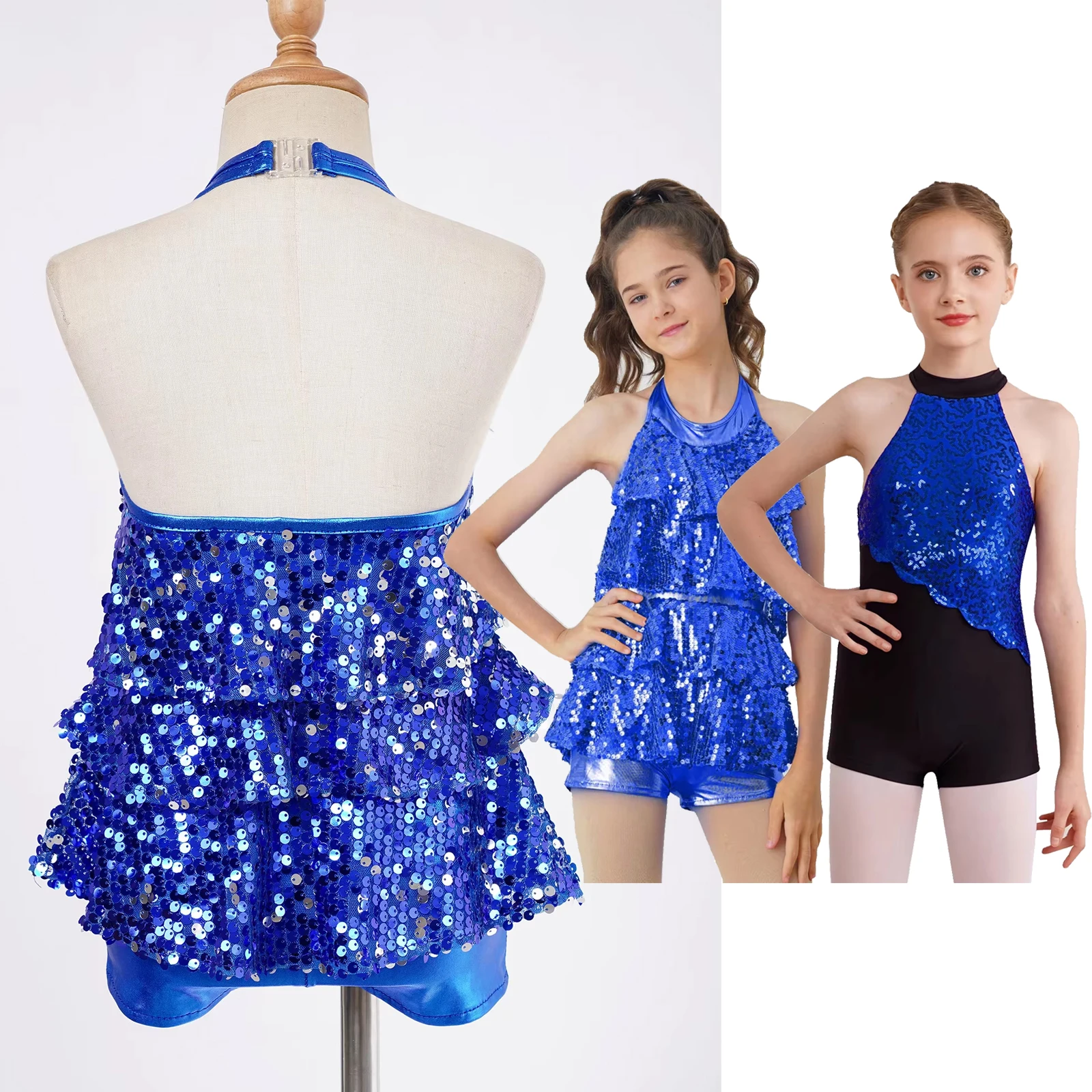 Girls Sequins Jazz Latin Ballet Dance Unitard Dress Jumpsuit Kid Sleeveless Shiny Jazz Dancing Costume Stage Performance Clothes
Girls Sequins Jazz Latin Ballet Dance Unitard Dress Jumpsuit Kid Sleeveless Shiny Jazz Dancing Costume Stage Performance Clothes