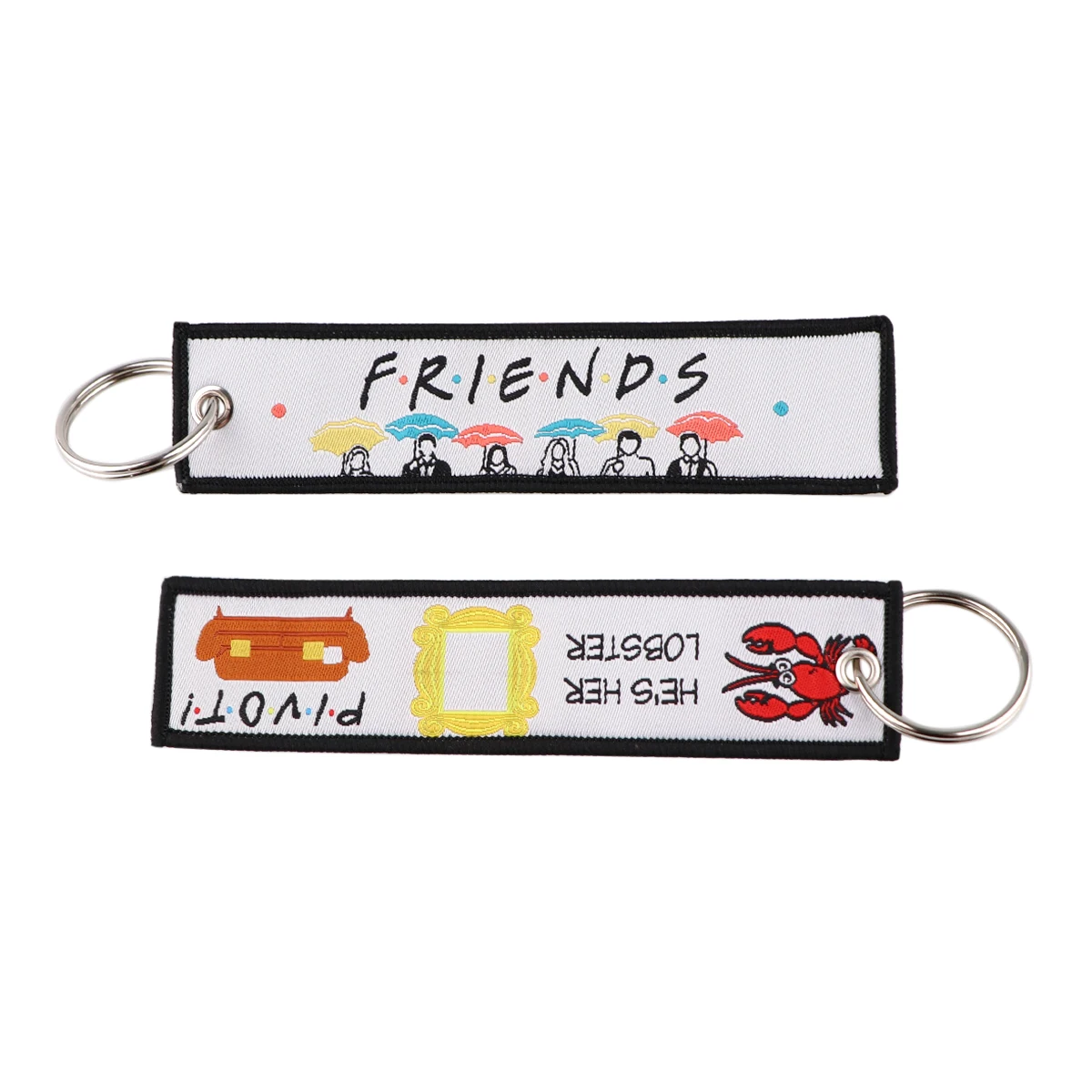 TV Drama Friends Key Ring Key Chain for Motorcycles and Cars Men Women Key Fobs Holder Embroidery Key Tag Accessories Gifts
TV Drama Friends Key Ring Key Chain for Motorcycles and Cars Men Women Key Fobs Holder Embroidery Key Tag Accessories Gifts
