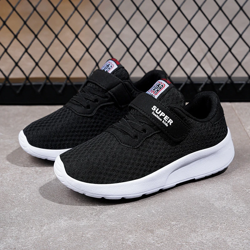 Kids Breathable Mesh Sneakers Boys Girls Lightweight Running Shoes With Adjustable Strap In Black And White Sole For School And
Kids Breathable Mesh Sneakers Boys Girls Lightweight Running Shoes With Adjustable Strap In Black And White Sole For School And