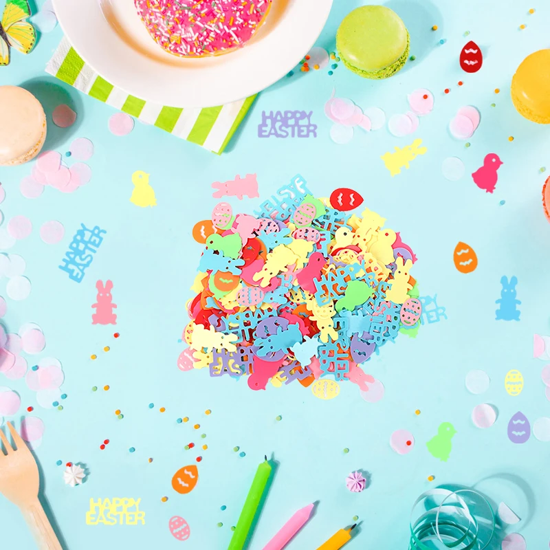 15gr/bag Happy Easter Sequins Confetti Colorful Bunny Eggs DIY Craft Gift 2025 Home Easter party Decoration Accessories
15gr/bag Happy Easter Sequins Confetti Colorful Bunny Eggs DIY Craft Gift 2025 Home Easter party Decoration Accessories