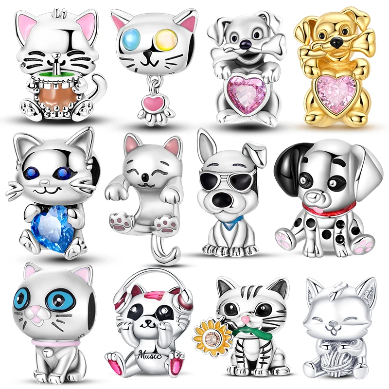 Fits Original 3mm Bracelet Lnlaid Zircon Charms Beads 925 Sterling Silver Cute Pet Cats And Dogs Pendants Necklace Jewelry Gifts
Fits Original 3mm Bracelet Lnlaid Zircon Charms Beads 925 Sterling Silver Cute Pet Cats And Dogs Pendants Necklace Jewelry Gifts