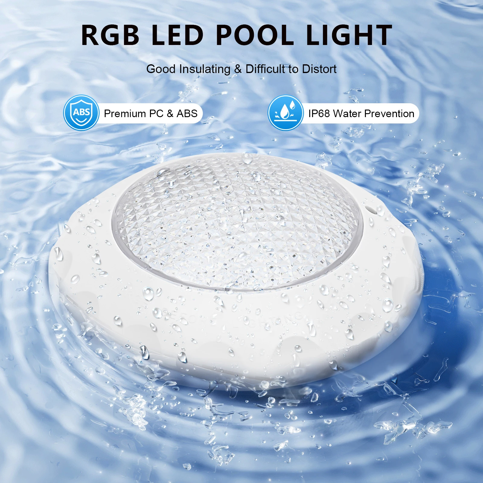 Светодиодный светильник для бассейна RGB 45 Вт, IP68, водонепроницаемый, 3000 лм, с пультом ДУ, 12 режимов, для уличных и домашних бассейнов, спа
Светодиодный светильник для бассейна RGB 45 Вт, IP68, водонепроницаемый, 3000 лм, с пультом ДУ, 12 режимов, для уличных и домашних бассейнов, спа