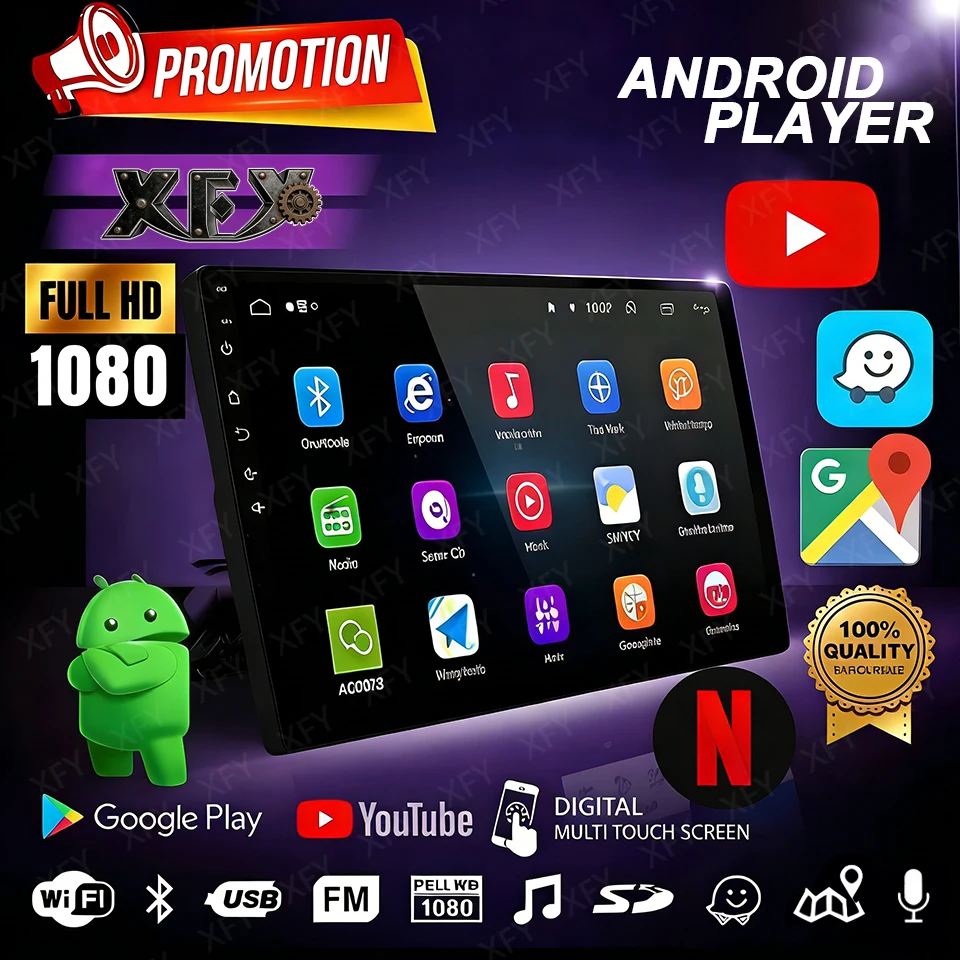 XFY 9 10 inch 1280*720 Car Multimedia Video Player Universal Stereo Radio GPS For Volkswagen Nissan Hyundai Kia Toyota NEW 2026
XFY 9 10 inch 1280*720 Car Multimedia Video Player Universal Stereo Radio GPS For Volkswagen Nissan Hyundai Kia Toyota NEW 2026