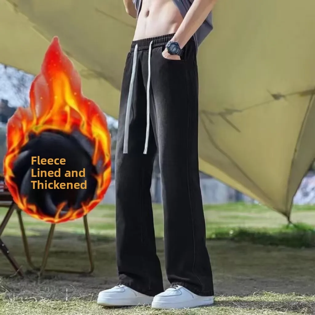 Мужские зимние повседневные джинсы American Cleanfit High Street, прямые, с подкладкой, винтажные, свободные, широкие штанины
Мужские зимние повседневные джинсы American Cleanfit High Street, прямые, с подкладкой, винтажные, свободные, широкие штанины